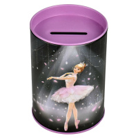 Копилка-подставка для канцелярских принадлежностей металл "Балерина" 10,4*7,5*7,5см