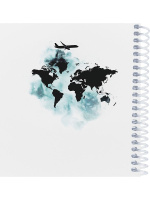 Блокнот А6  80л гребень "Мотивация к путешествию" клетка