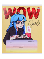 Тетрадь А5 24л лин. Проф-Пресс "Девочки-аниме" 5 диз.в спайке, белизна 100%