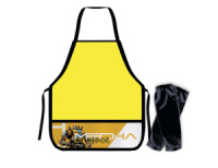 Набор Нарукавники + накидка для труда 490*390мм 2 кармана "Желтый робот"