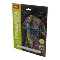 Гравюра 18*24см с эффектом голография Собаки "Лабрадор"