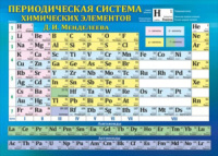 Плакат30*20см "Таблица Менделеева/Таблица растворимости" двусторонний