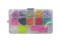 Набор резинок для плетения 770 шт Ассорти Микс "Неон" с крючком