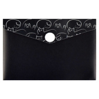 Конверт на кнопке  с рисунком 105*74мм, Коты