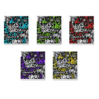 Тетрадь А5  96л кл. Erich Krause "Graffity", клетка,матовая ламинация+выборочный лак MIX-PACK