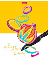 Тетрадь А5  80л кл. Hatber "Crazy food" белизна 98%