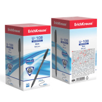 Ручка шар. ЕК ULTRA GLIDE U-108 чёрная, тонир.корп. 1мм