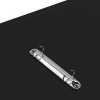 Папка 2 кольца 18 мм 0,5 мм пластик А4 черн.