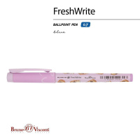 Ручка шар. BV "FreshWrite. Кофемания. Чизкейк", 0.7мм, синяя