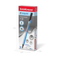 Ручка капиллярная Liquid F-20 0,4мм, черная