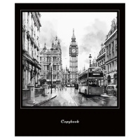 Тетрадь А5 48л кл. Альфа-Тренд "Города" твин УФ-лак, белизна 100%