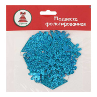 Декоративная фольгированная гирлянда 100см "Снежинки" ассорти