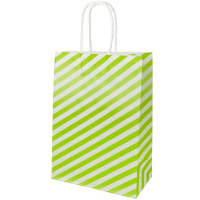 Пакет подар. бумажн. крафт 18*25*10см, 120 гр/м Линии, 8 дизайнов