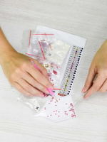 Мозаика алмазная по номерам на холсте 30*30см "Клубничные милкшейки" с подрамником