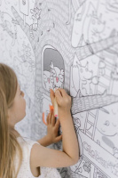 Раскраска 120*80см "Жизнь на дереве"