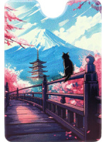 Обложка для пропуска/проездного "Японские мотивы" ПВХ