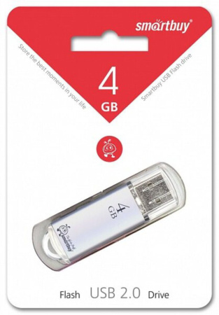 Флеш-драйв  8 GB USB Smartbuy V-Cut Silver