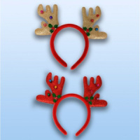 Ободок карнавальный "Рога" 20см, ассорти