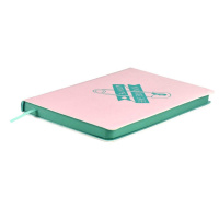 Записная книжка А6 кожзам, мягк.пер.,  96л. "Плонже розовый" ляссе