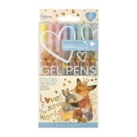 Набор гелевых ручек BV  8 цв. BV "Colors. Любовь, как она есть" 0,5мм