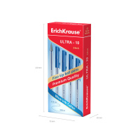 Ручка шар. ЕК ULTRA L-10 синяя, 0,7мм, игольч.након, пласт.корп.