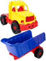 Машинка 31см "Бизон" с прицепом