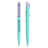 Ручка шар. Феникс+ автомат. "Пандочки, пингвины, зайки" синяя, 0,7мм