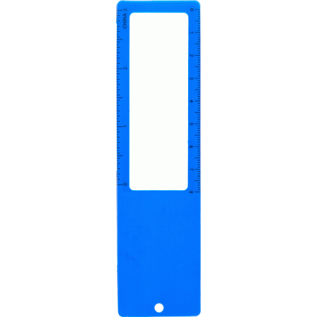 Лупа-закладка увеличение 3-кратное, пластик