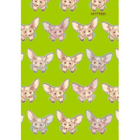 Блокнот А6 7БЦ  80л "Очаровательные лисята" линия, с поролоном, блёстки (Россия, Канц-Эксмо) /2/20/