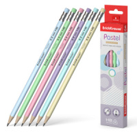 Карандаш Pastel НВ трехгранный с ластиком
