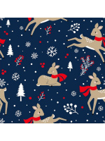 Набор упаковочной бумаги "Зимняя сказка. Ассорти" 100*70см