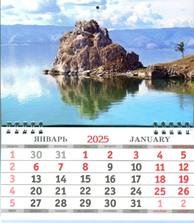 Календарь МАЛЫЙ  200*240мм на 2025г. Природа