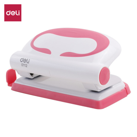 Дырокол Deli  10 лист., металл, ассорти