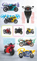 Набор наклеек  "Мото №1"