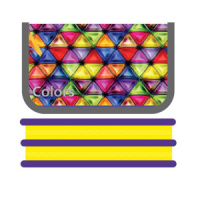 Пенал 2 отд. (190*105)   Стеклянные треугольники, лам., печать на фольге