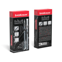 Ручка гелевая EK MEGAPOLIS черная, 0,5мм, цв. непрозр. корп