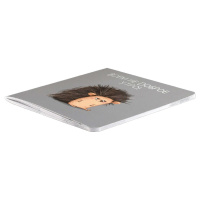 Блокнот 130*130мм  32л скоба "Сонный ёж" кл., выб.УФ-лак