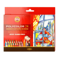 Карандаши цвет. 24цв "Polycolor" художестенные