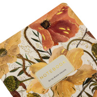 Записная книжка А5  40л. картон, мягк.пер. "Flora. Цветочная страсть" лин.