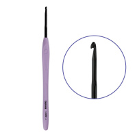 Крючок для вязания D=3,0мм, 16см с прорезин. ручкой