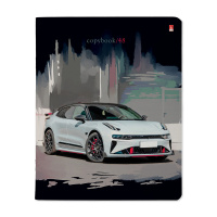 Тетрадь А5 48л кл. Альт "Night rally" гибридн.УФ-лак