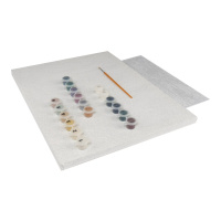 Картина по номерам на холсте 30*40см "Восход в горах"