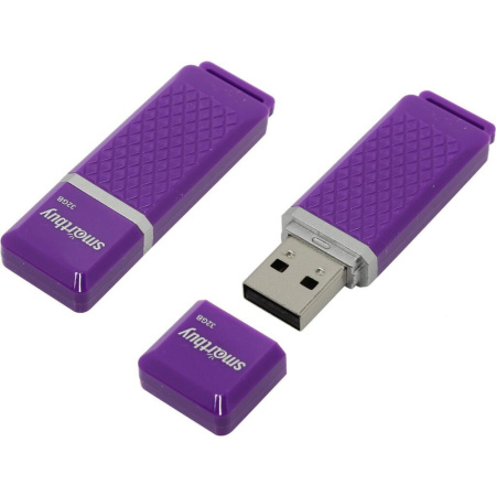 Флеш-драйв 32 GB USB 2.0 Smartbuy Quartz series Violet