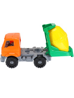 Машинка 22см "Илья" бетоновоз, строительный, пластик