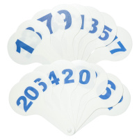 Веер "Цифры и буквы" облегченный