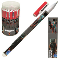 Ручка гелевая стираемая Centrum "TVman" синяя, 0,7мм