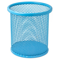 Стакан наст.  "Egoist"  9*8см, метал., круглый, сетка, голубой