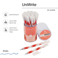 Ручка гелевая BV  0,5мм "UniWrite. My refresh" синяя