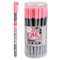 Ручка гелевая стираемая Феникс+ "Красотка" синяя, 0,5мм