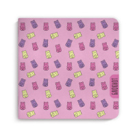 Блокнот 170*170мм  40л скоба "Мишки-желешки" мат.лам., выб.УФ-лак, диз.блок